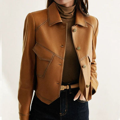 Gianna Classic Leather Jacket -