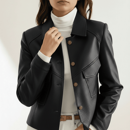 Gianna Classic Leather Jacket -