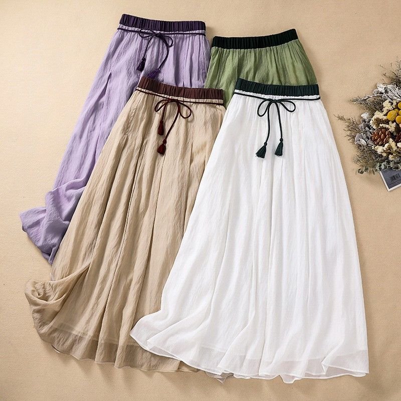 Women's Long Skirt Ultra-lightweight for sunny days -