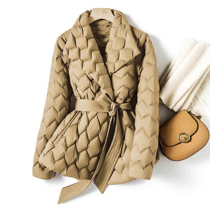 Isabella Quilted Down Coat -