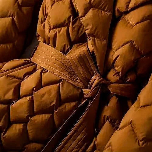 Isabella Quilted Down Coat -