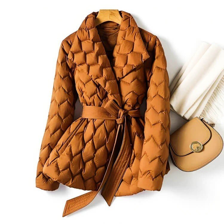 Isabella Quilted Down Coat -