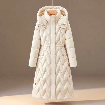 Women's Quilted Hooded Coat with Lightweight Warmth
