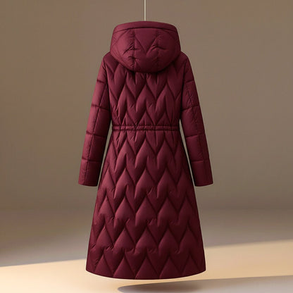 Women's Quilted Hooded Coat with Lightweight Warmth