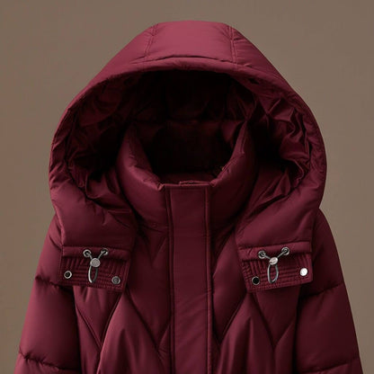 Women's Quilted Hooded Coat with Lightweight Warmth
