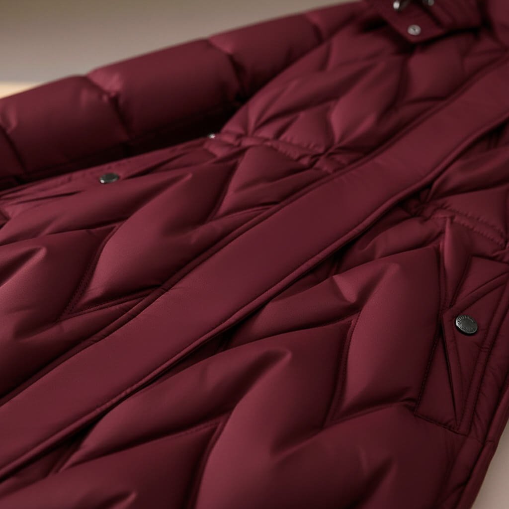 Women's Quilted Hooded Coat with Lightweight Warmth