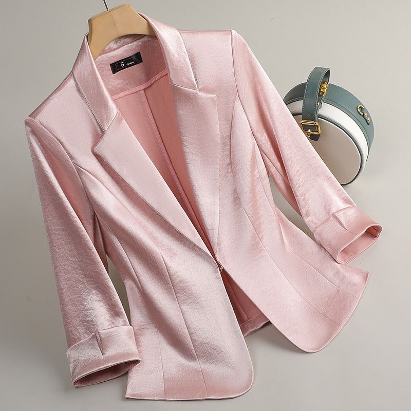 Lana Serena Elegant Satin Blazer -