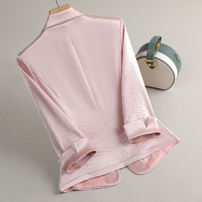 Lana Serena Elegant Satin Blazer -
