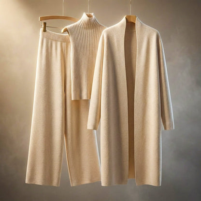 Women's Virgin Wool Lounge Set with softtouch for layering