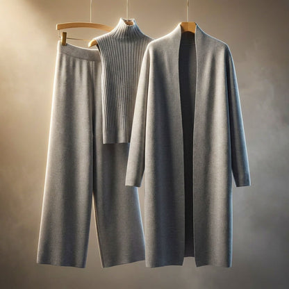 Women's Virgin Wool Lounge Set with softtouch for layering