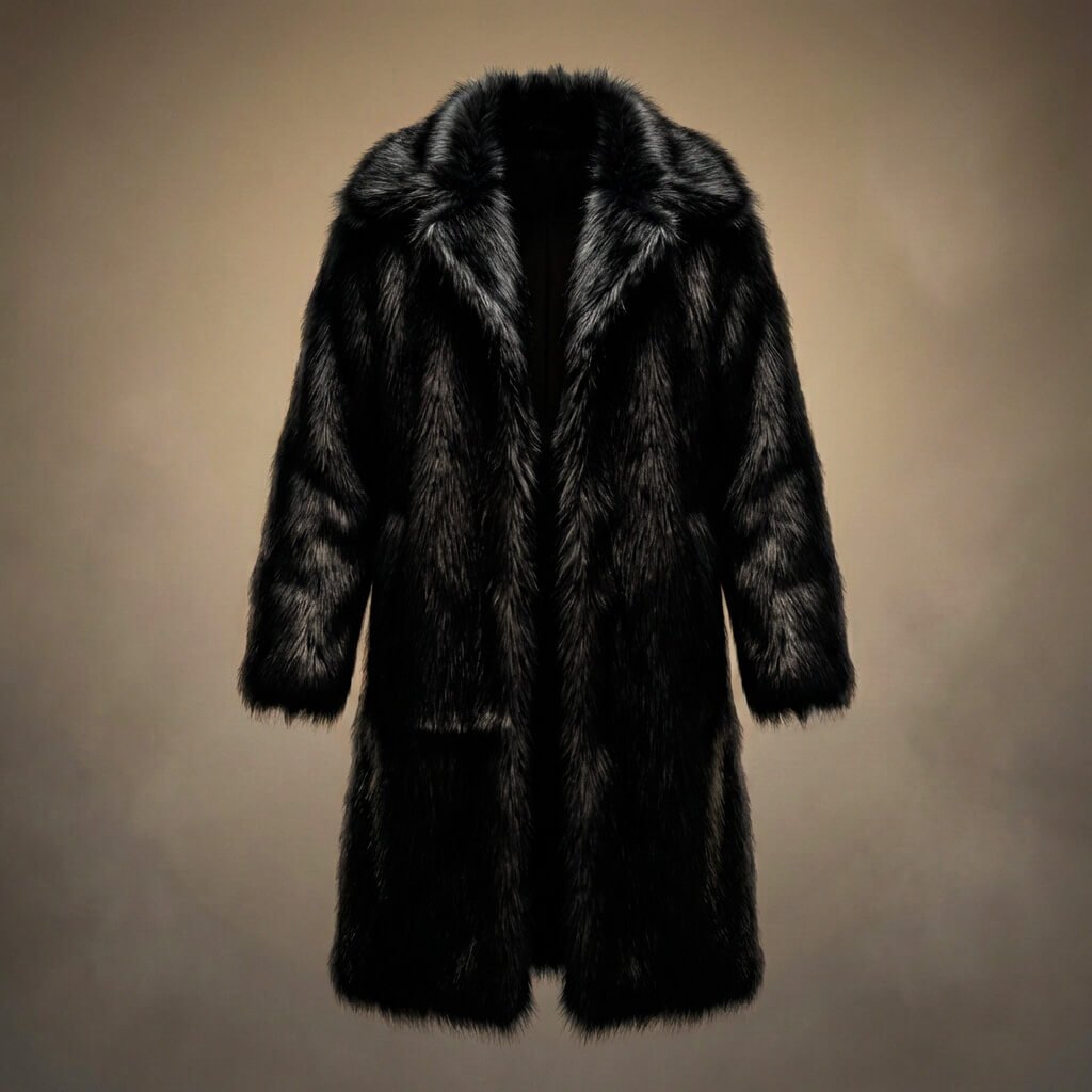 Men's Classic Fur Coat with ultra-plush fur for Winter Wear