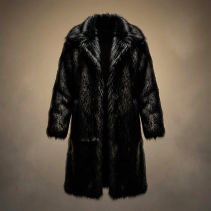 Men's Classic Fur Coat with ultra-plush fur for Winter Wear