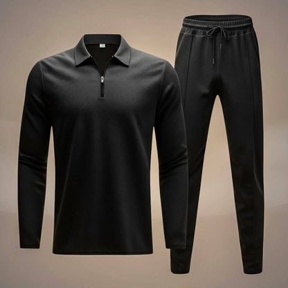Men's Waffle-Knit Athleisure Set with Soft Hand for Home