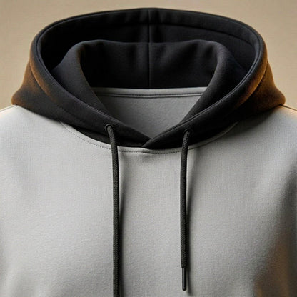 Men's Hooded T-Shirt with Front Kangaroo Pocket for Summer