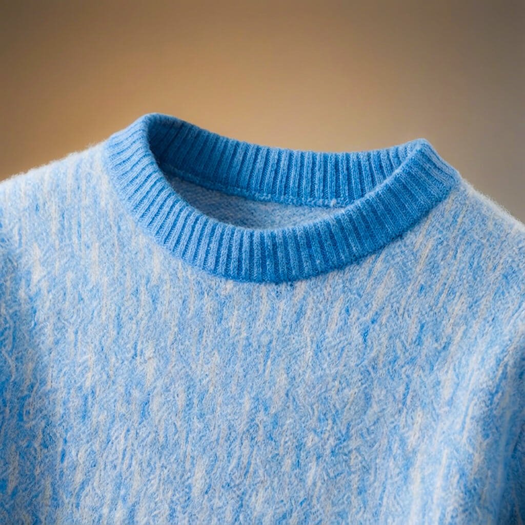 Men's Merino Wool Sweater with Unique Pattern for Layering