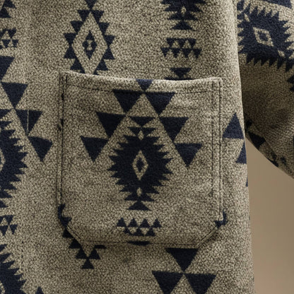 Men's Casual Wool Jacket - Textured warmth for layering