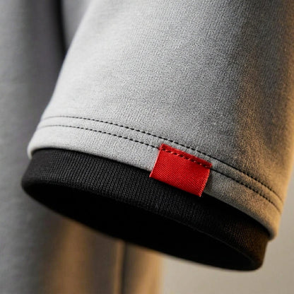 Men's Hooded T-Shirt with Front Kangaroo Pocket for Summer