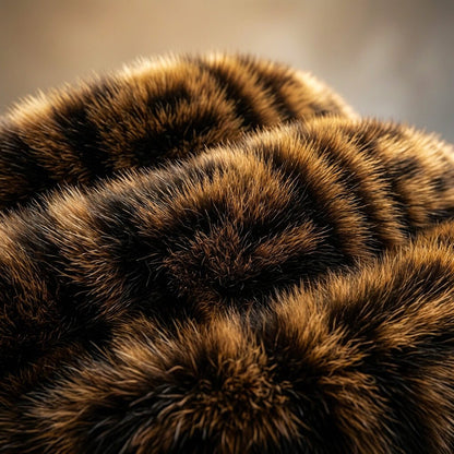 Men's Hooded Fur Jacket for Winter Nights and Cold Days