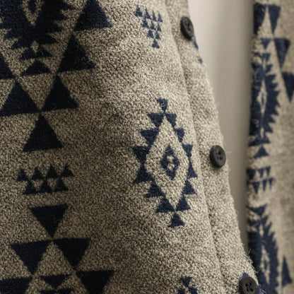 Men's Casual Wool Jacket - Textured warmth for layering