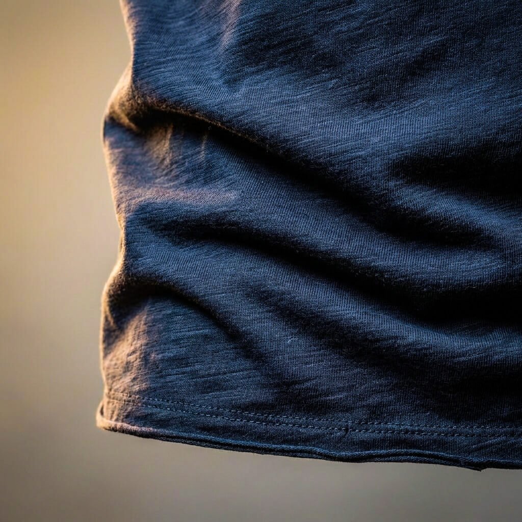 Men's Cotton T-Shirt with V-Neck for Casual Summer Wear