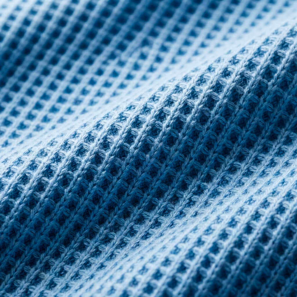 Men's Waffle Knit Shirt with V-Neck for Everyday Wear
