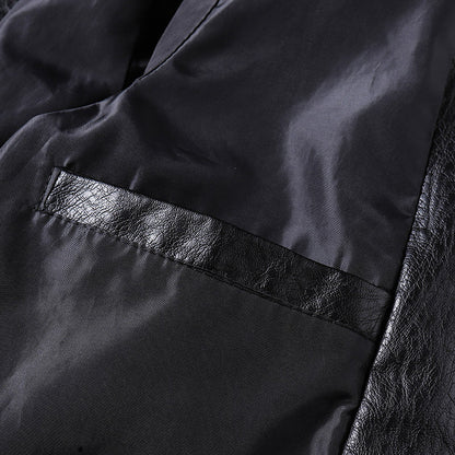 Men's Leather Jacket with Textured Finish for Everyday Style