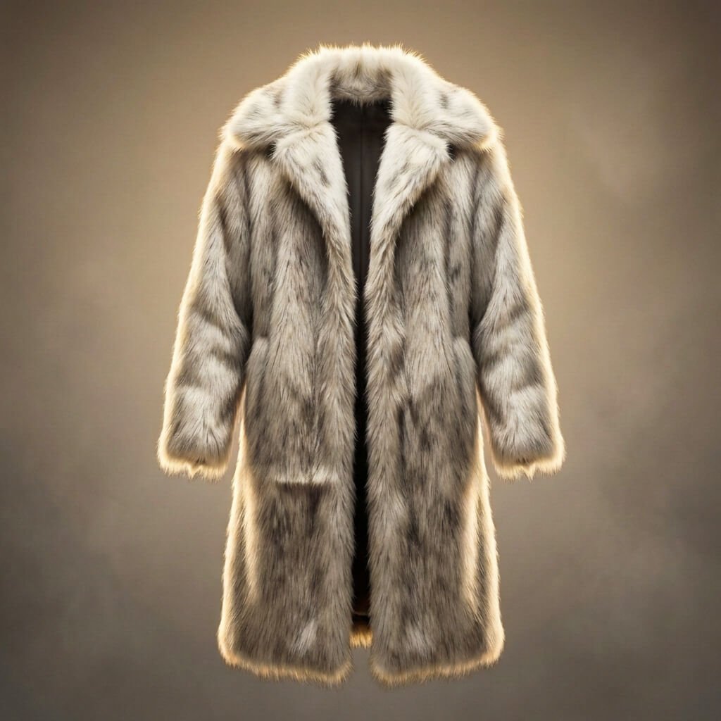 Men's Classic Fur Coat with ultra-plush fur for Winter Wear