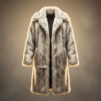 Men's Classic Fur Coat with ultra-plush fur for Winter Wear
