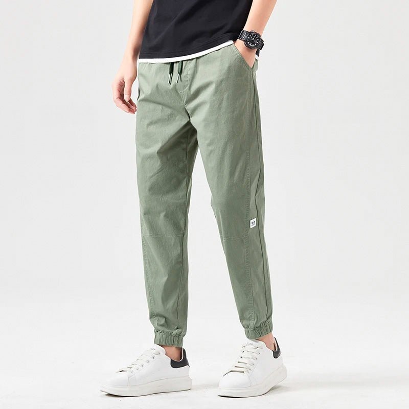 Men's Casual Trousers with Drawstring Waist for Summer Days - Trouser