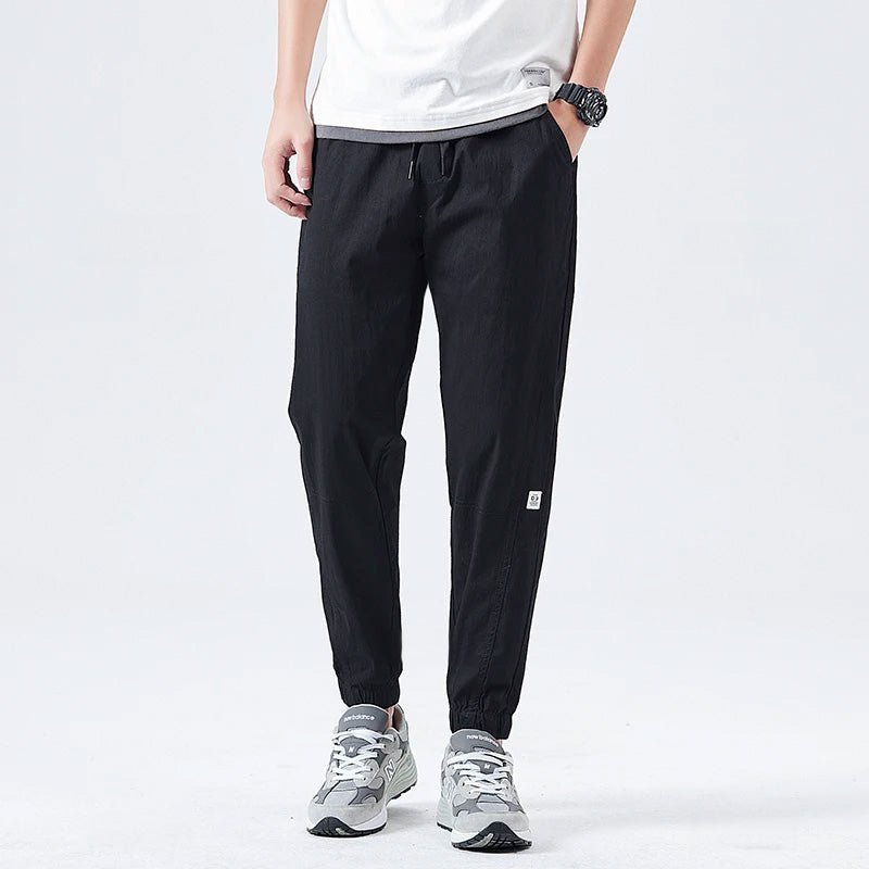 Men's Casual Trousers with Drawstring Waist for Summer Days - Trouser