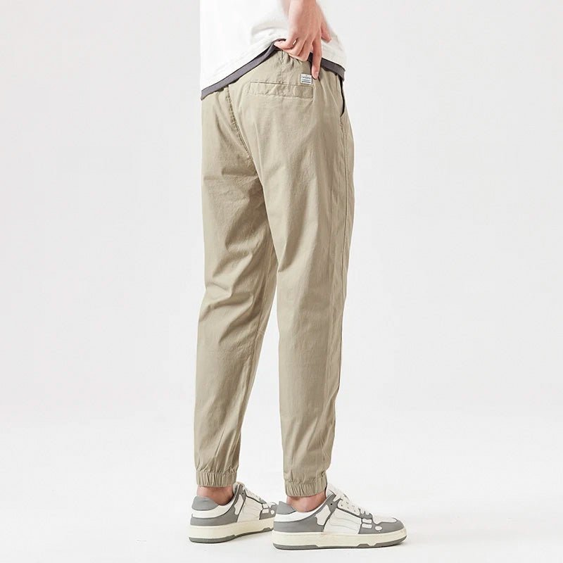 Men's Casual Trousers with Drawstring Waist for Summer Days - Trouser
