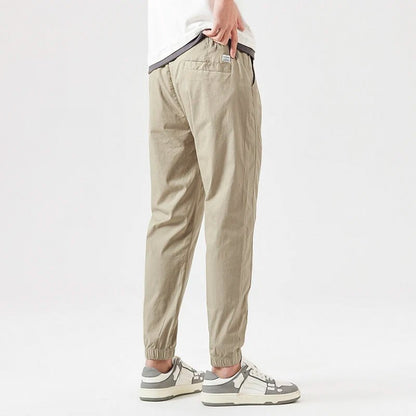 Men's Casual Trousers with Drawstring Waist for Summer Days - Trouser