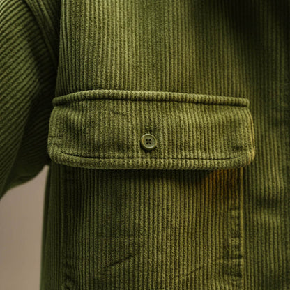 Men's Corduroy Jacket with Sherpa Lining for Winter - Casual Jacket