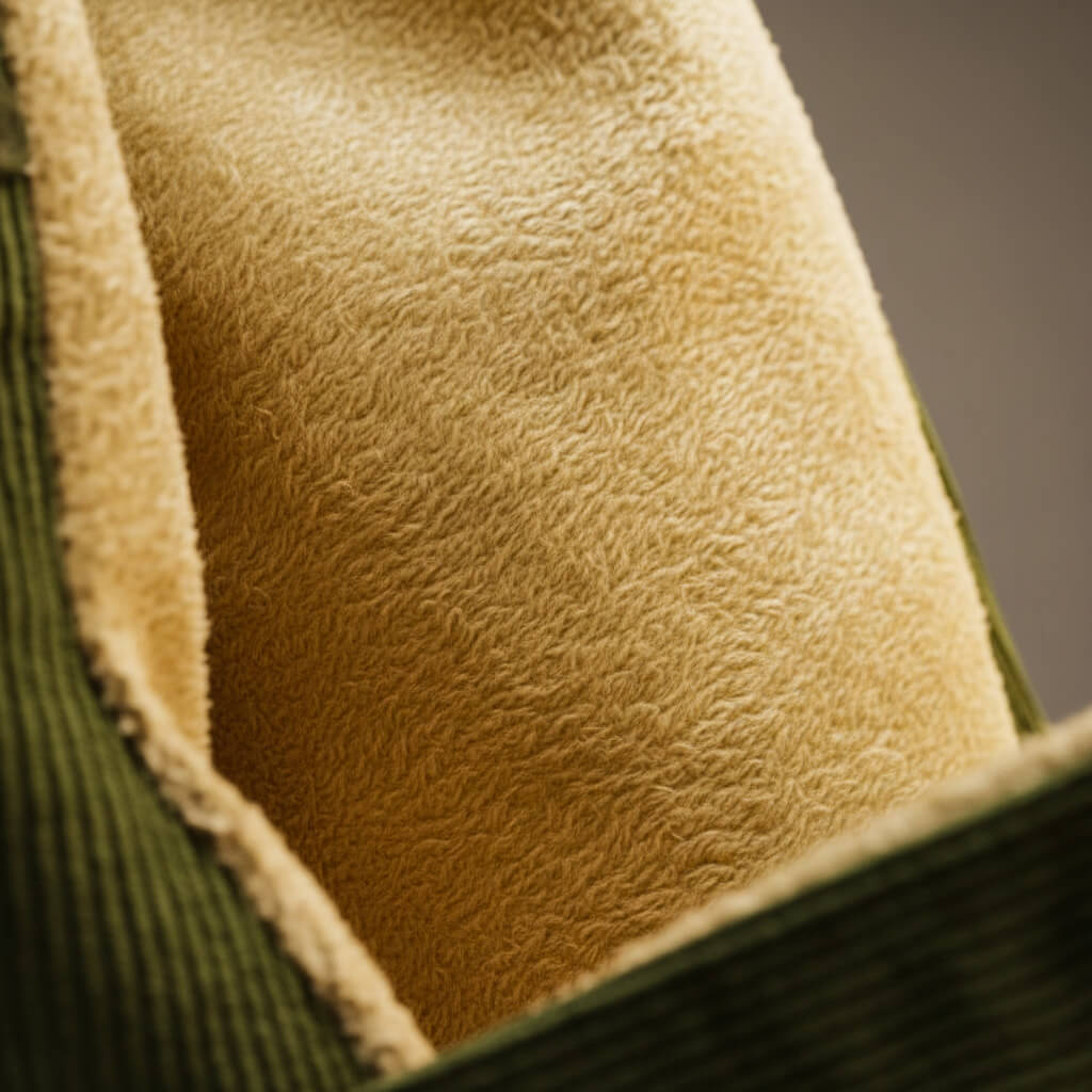 Men's Corduroy Jacket with Sherpa Lining for Winter - Casual Jacket