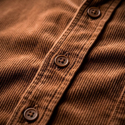 Men's Corduroy Jacket with Soft-Press for Smart Casual - Casual Shirt
