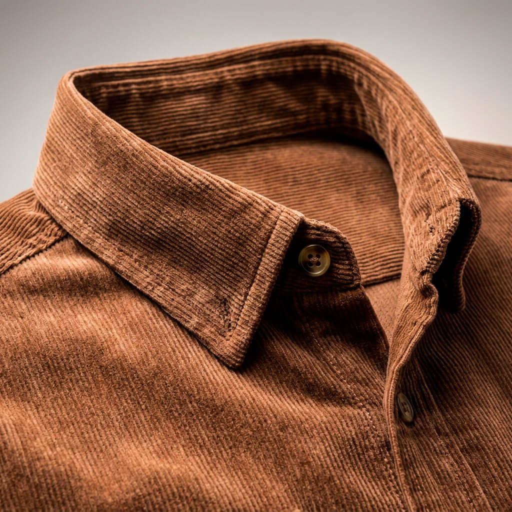 Men's Corduroy Jacket with Soft-Press for Smart Casual - Casual Shirt