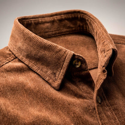 Men's Corduroy Jacket with Soft-Press for Smart Casual - Casual Shirt