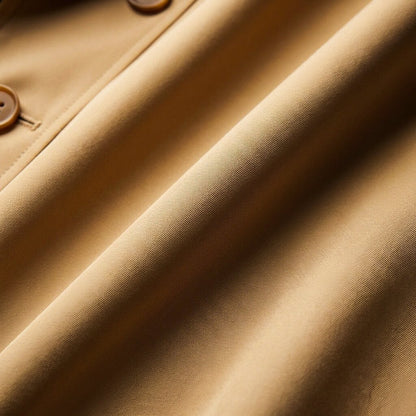 Men's Trench Coat with Nanosilk shell for in-between seasons - long coat