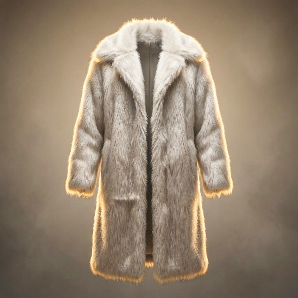 Men's Classic Fur Coat with ultra-plush fur for Winter Wear