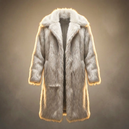 Men's Classic Fur Coat with ultra-plush fur for Winter Wear